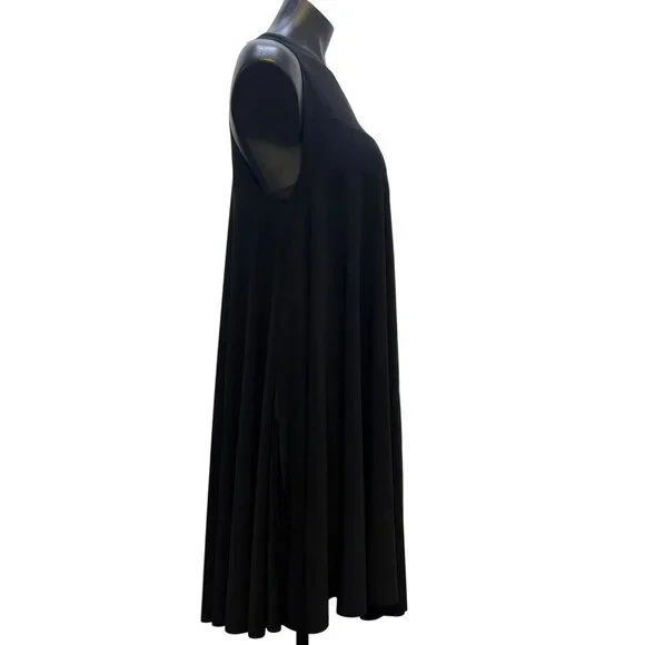 Kamalikulture X Norma Kamali One Shoulder Black Dress S